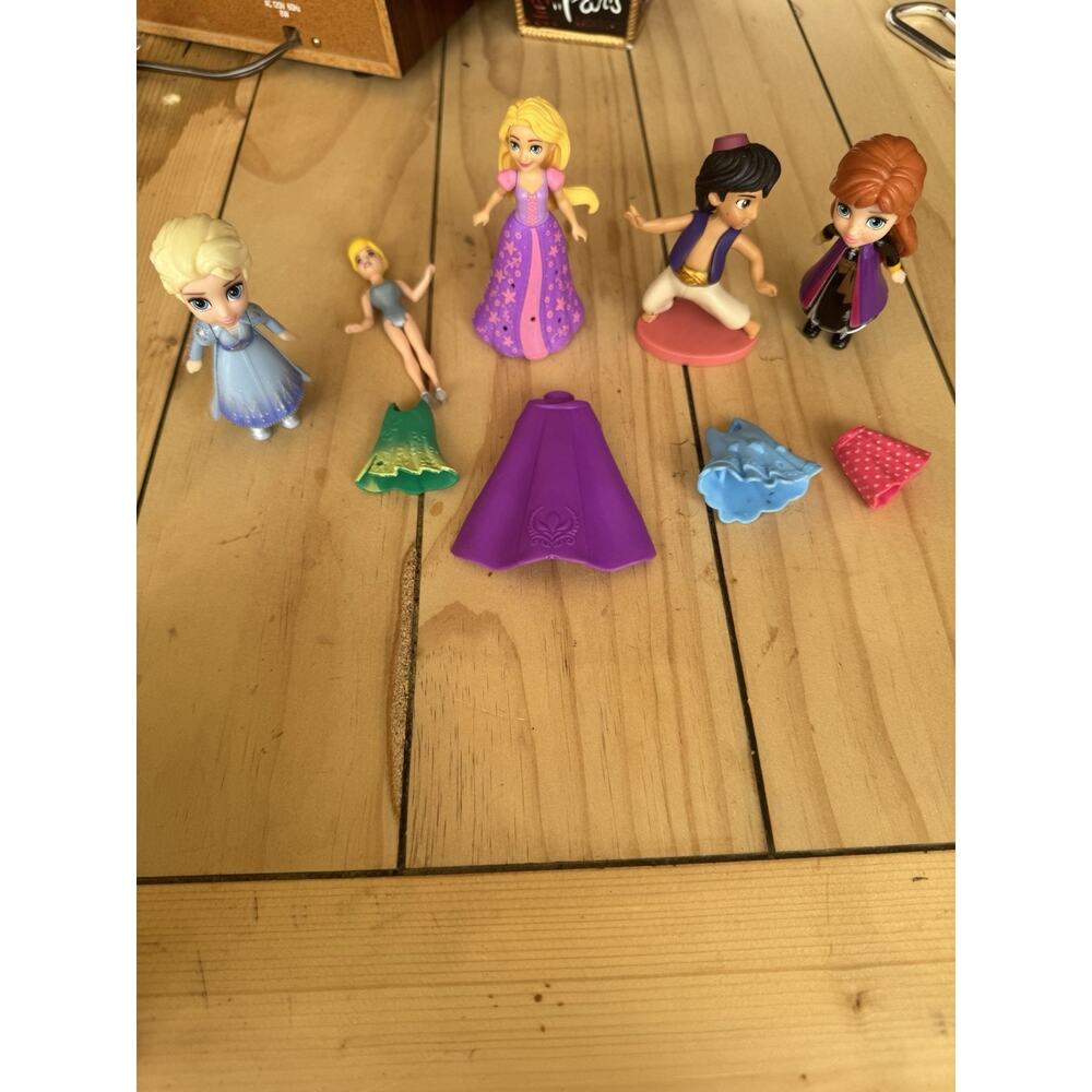 Disney Princess Toy Lot Elsa Anna Rapunzel Aladdin Doll Parts Accessories